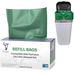 EcoLeo sacs-remplacement pour seau Pet-Fusion, durables pour déchets d'animaux.