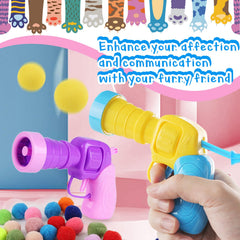 Balle peluche douce-chat Eerrhhaq: peluche tendre et peu bruyante pour jeu calme.