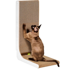 EHEYCIGA griffage en carton, forme verticale en L, protège les meubles du chat.