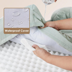 Trois bolsters EHEYCIGA favorisent le maintien de la tête et du cou.