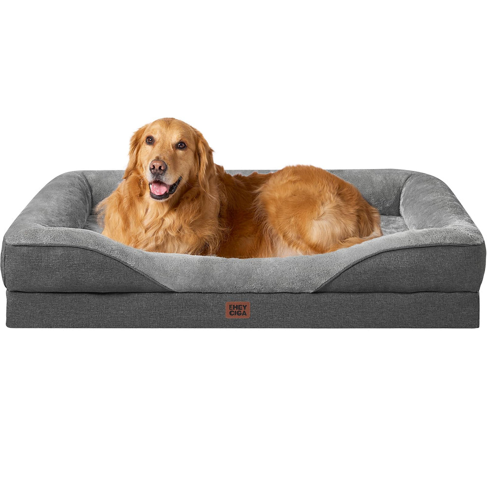 Lit chien orthopédique EHEYCIGA XL – vue avant, soutien des articulations.
