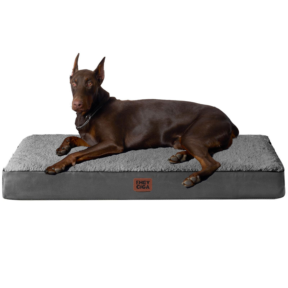 Lit orthopédique XXL EHEYCIGA pour chiens géants, soutien durable.