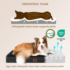 Mousse orthopédique nid dabeille 4 pouces EHEYCIGA pour un confort ferme.