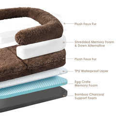 Rembourrage mousse et coton PP EHEYCIGA, coussin stable et enveloppant.