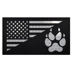 Patch EHOPE patte-chien US réfléchissant pour veste