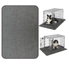Ehzyaz Dog Crate Mat Liner: matériau absorbant retient l'urine et protège le sol.