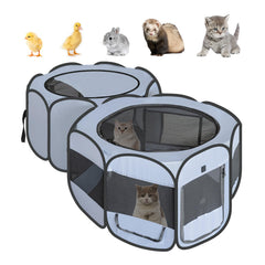 EighteenTek enclos pliable avec ouverture rapide pour petits animaux