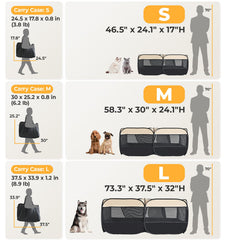EighteenTek deux portes roulables, accès facile pour l'animal.