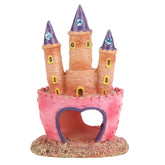 Elecphbo château aquarium 3D résine: décor enchanteur et sûr pour l'aquarium.