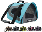 EliteField Deluxe Soft Pet Carrier vue avant avec maillage pour ventilation et confort