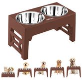 EliteField gamelles élevées ensemble sur socle stable pour repas silencieux