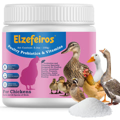 Elzefeiros Probiotique Poulets Bouteille: soutien digestif et bien-être quotidien.
