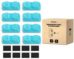 Emdoro – filtre-remplacement 8 pièces pour fontaine chat 3,2 L, offre une eau plus fraîche.
