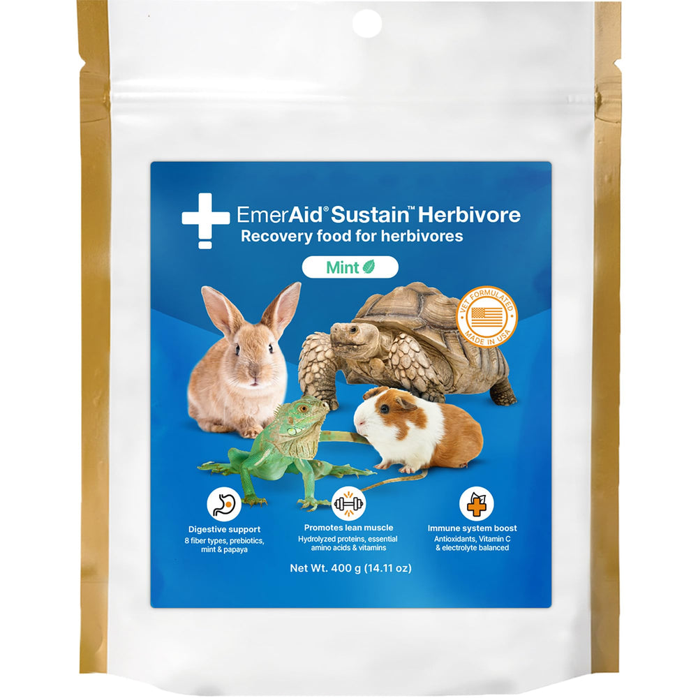 EMERAID Sustain Herbivore Menthe 400g – emballage visible pour récupération douce