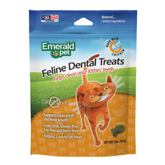 Emerald Pet Feline Dental Treats — boîte 3oz prête pour le soin dentaire quotidien