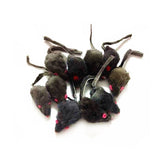 emours souris peluche réaliste gris pour stimulation et jeu actif