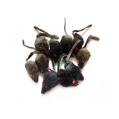 emours souris peluche gris avec sons pour encourager la poursuite