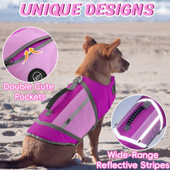EMUST gilet flottaison chien – poches pratiques pour friandises et objets