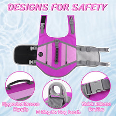 EMUST gilet flottaison chien – sangles ajustables pour un ajustement sûr