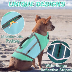 EMUST gilet sauvetage chien avec boucles rapides et réglage facile