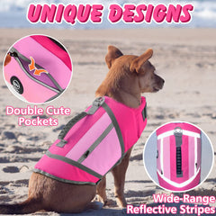 EMUST gilet sauvetage chien poches pratiques pour collations.