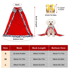 EMUTOL couronne roi chien dorée, accessoire scintillant pour fêtes
