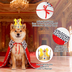 EMUTOL ensemble costume chien roi, prêt pour les photos