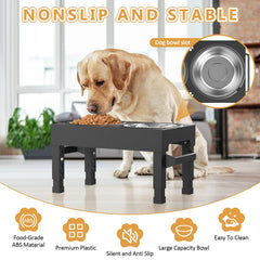 Enayplon: hauteurs reglables quatre niveaux pour chaque chien.