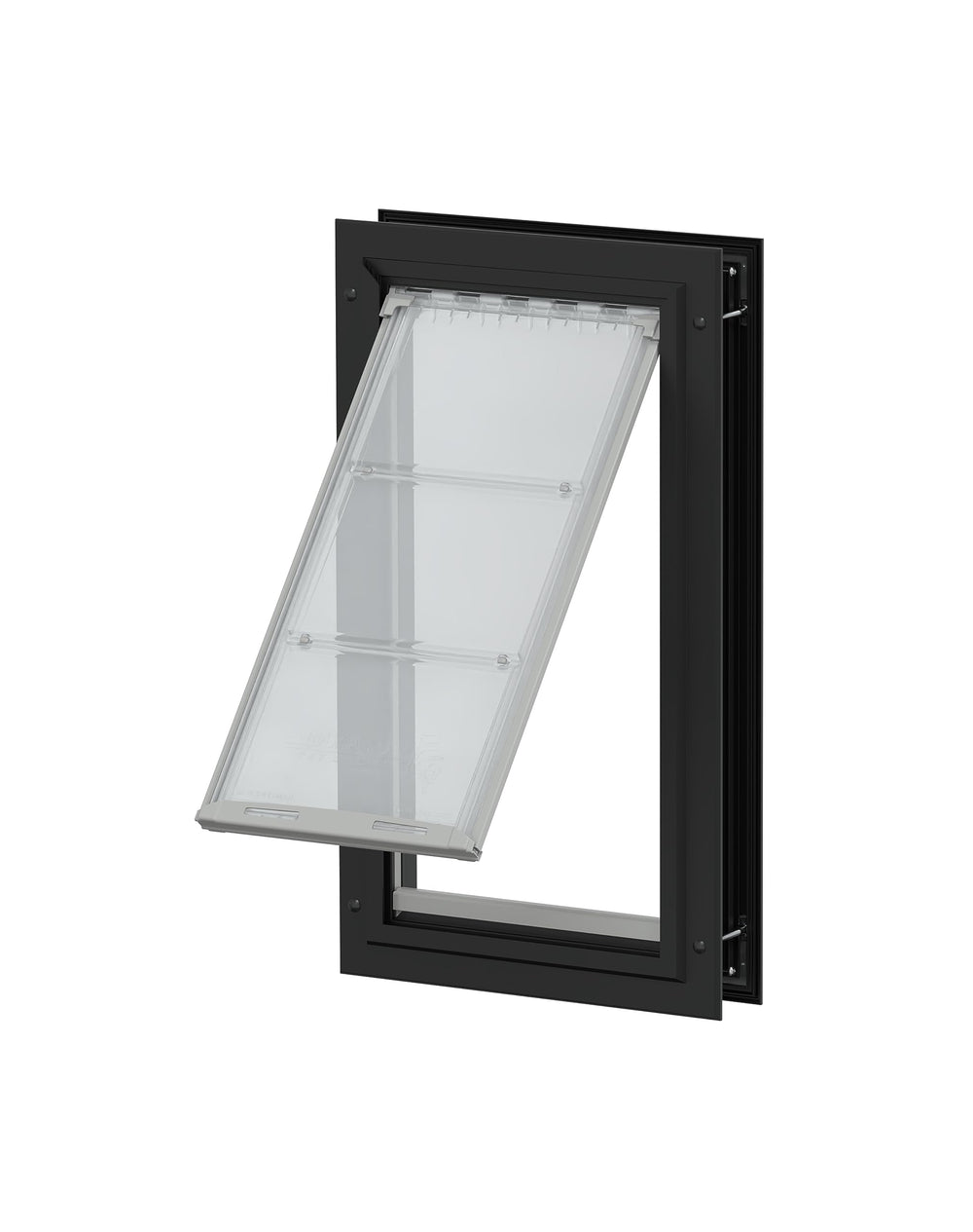 Porte-pat Endura Flap avec cadre aluminium, usage intérieur et extérieur, durable.