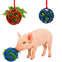 Balle friandise Enochainchin bleu pour cochons – stimulation et divertissement