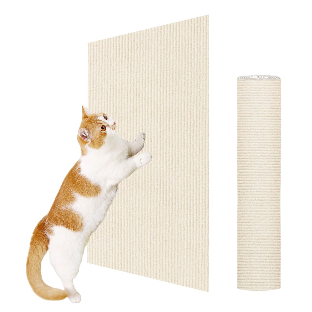 ENONCI Tapis griffage mural protège le canapé et limite les dommages.