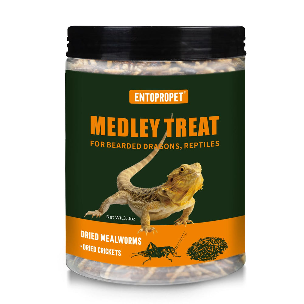 Entopropet larves sèches emballage: source pratique de protéines pour reptiles et poissons.
