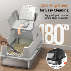 EOSARCU XL en acier 304 offre espace suffisant pour grands chats.