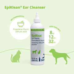 Application simple d'EpiKlean lors du nettoyage des oreilles.
