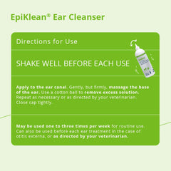 Oreilles avant nettoyage avec EpiKlean, démonstration d'entretien.