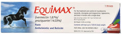 Equimax Pâte Déparasitaire avec seringue-applicateur pour un dosage précis chez le cheval.