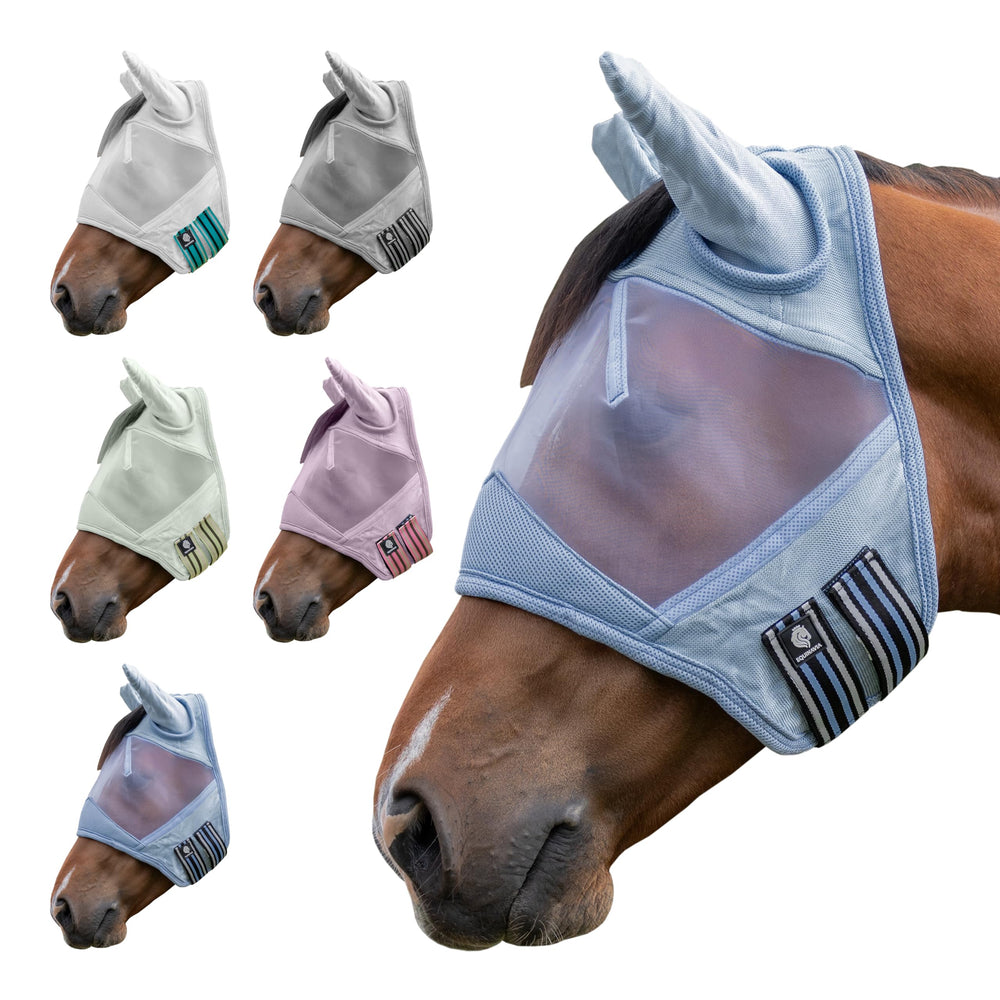 Masque Algard d Equinavia en maille douce protège oreilles et yeux.