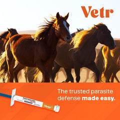 Utilisation sur chevaux avec Équine Prime Ivermectine, formulation adaptée.