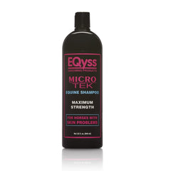 Eqyss Micro-Tek Shampoing Équin – flacon pour soulagement rapide des démangeaisons.