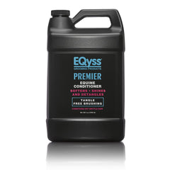 Eqyss Premier Conditionneur Équin – bouteille montrant le produit et l’hydratation du pelage