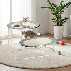 Erinnyees hamac chat étage inférieur offre un coin spacieux pour chats.