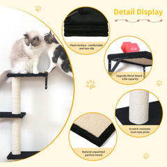 ESOTTE arbre-chat-mural : parcours vertical stimulant pour votre chat.