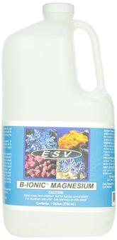 ESV Aquatics B-Ionic Magnésium, bouteille, aide à stabiliser le pH et l’équilibre ionique.
