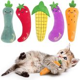 ETEKYER herbe à chat carotte : jouet stimulant pour l'activité et l'excitation naturelle.