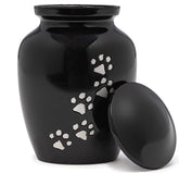 Urne Eternal Harmony pour animaux noir moyen, élégante et durable pour honorer votre compagnon.