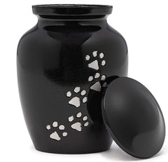 Urne Eternal Harmony pour animaux noir moyen, élégante et durable pour honorer votre compagnon.
