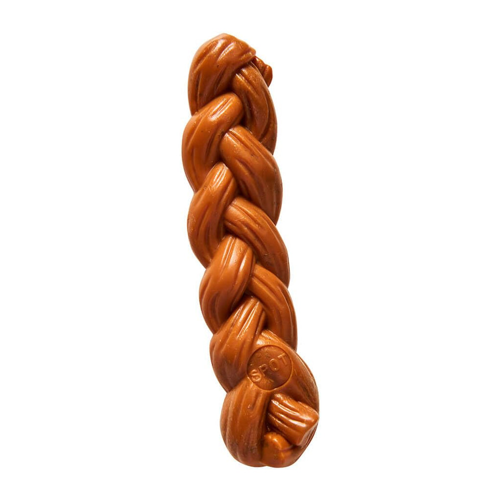Ethical Pet Products Bam-Bone tressé Hickory, jouet canin idéal pour le jeu et la mastication.