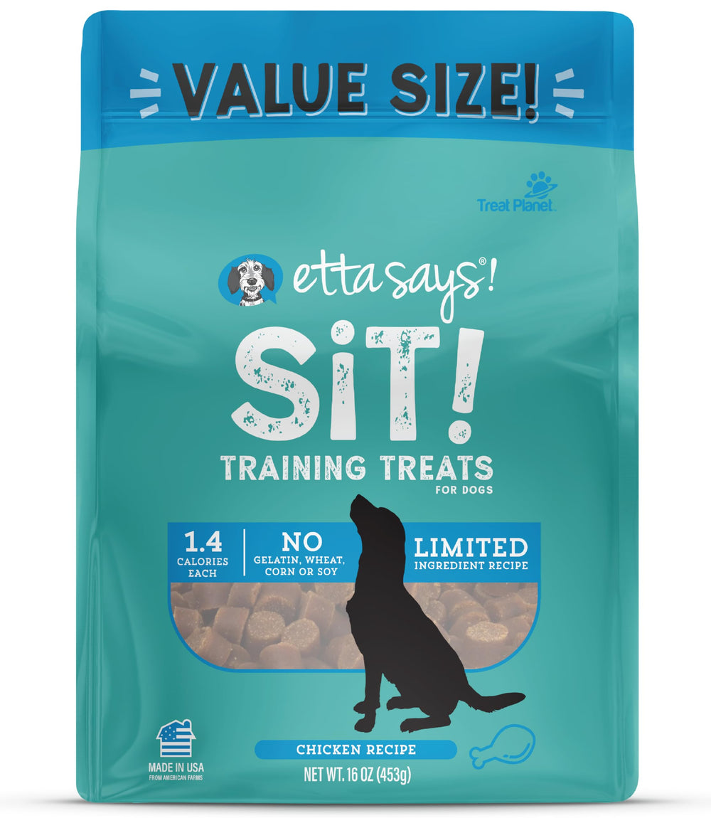 etta says! Friandises Sit pour entraînement — morceaux poulet moelleux: texture tendre facilitant l'apprentissage.
