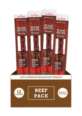 etta says! Yumm Sticks au boeuf, jerky naturel pour récompenser votre chien.