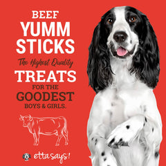 etta says! Yumm Sticks emballage individuel pour garder la fraîcheur et la saveur.